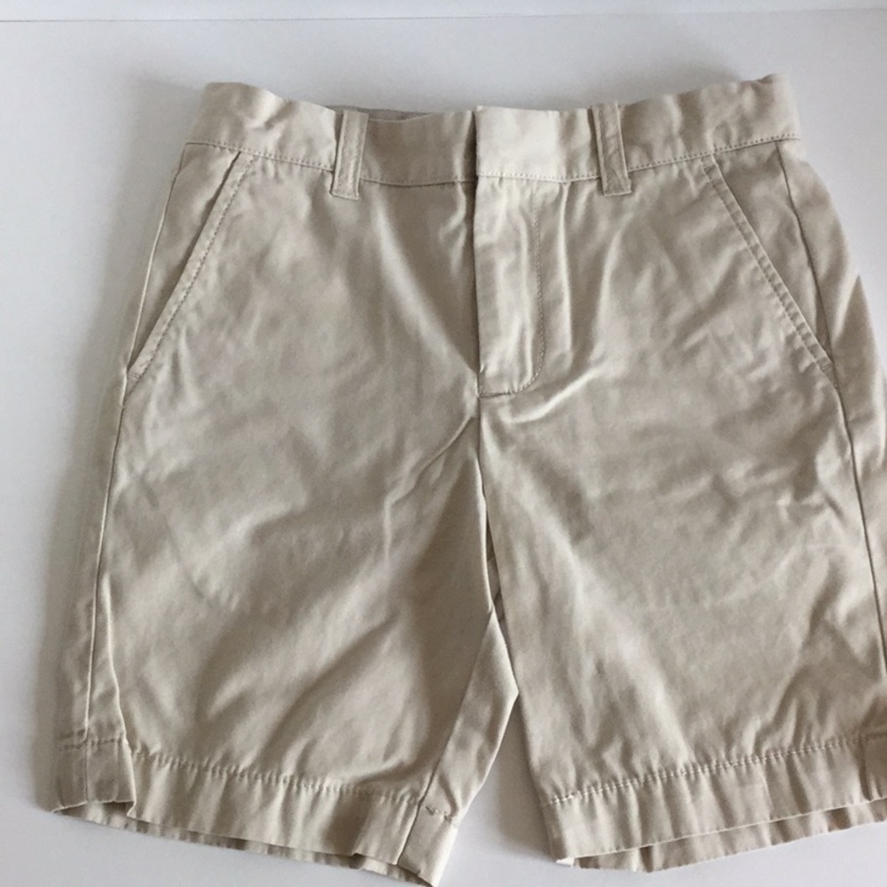 CREWCUTS boys kids khaki chino shorts golf twins 7